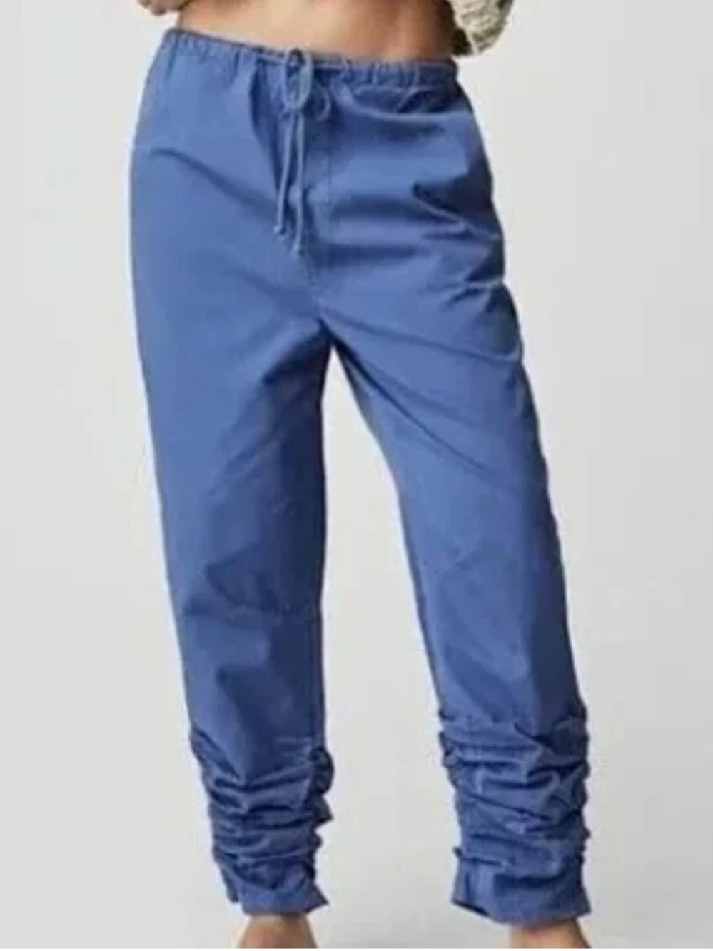 New Free People New Light Parachute Pants in Riverside Small Blue - Picture 2 of 9